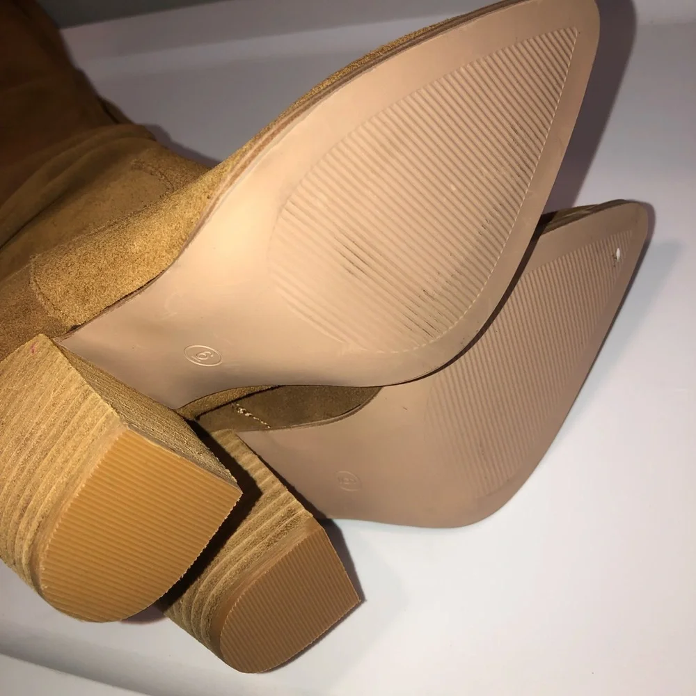 Steve Madden Landy OTK chestnut western boots 6